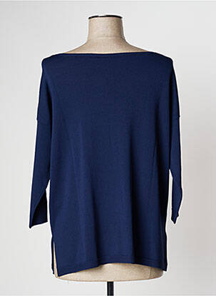 Pull coupe droite manches longues bleu MISMASH femme