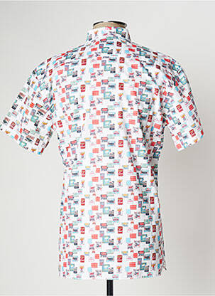 Chemise manches courtes imprimé fantaisie vert LA CIBLE ROUGE homme