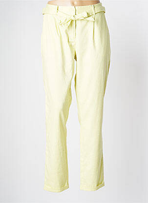 Pantalon slim tissage popeline taille normale vert DIANE LAURY femme