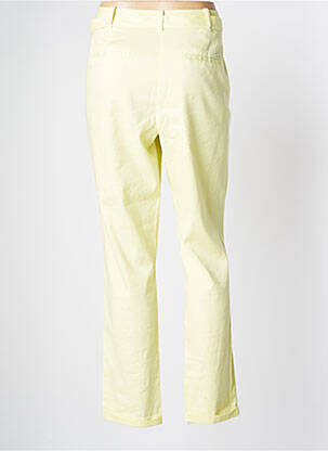 Pantalon slim tissage popeline taille normale vert DIANE LAURY femme