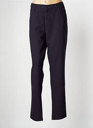 Pantalon slim tissage popeline taille normale violet LCDN femme