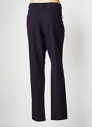 Pantalon slim tissage popeline taille normale violet LCDN femme