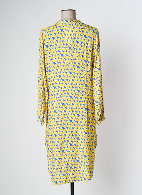 Robe mi-longue jaune DONA LISA pour femme