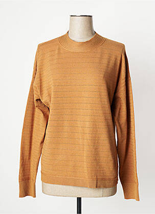 Top stretch manches longues marron MD'M femme