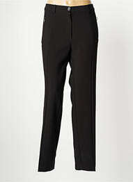 Pantalon slim tissage popeline taille normale noir LCDN femme