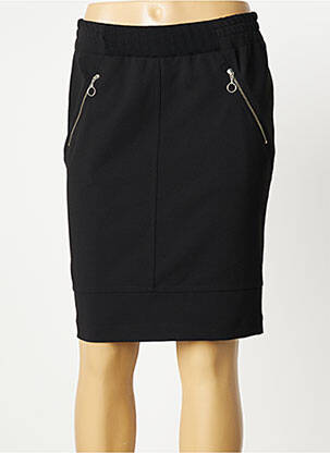 Jupe mi-longue stretch noir FILIPINE LAHOYA femme