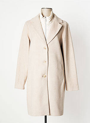 Manteau court beige WHITE LABEL pour femme