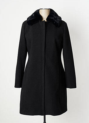 Manteau long noir TINTA STYLE pour femme