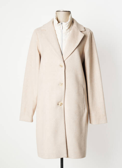 Manteau court beige WHITE LABEL pour femme