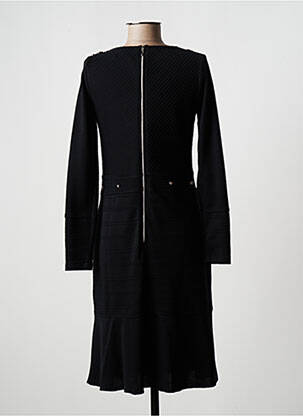 Robe mi-longue manches longues manches longues noir FILIPINE LAHOYA femme