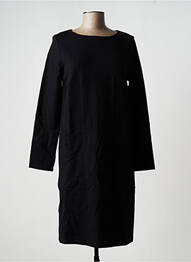 Robe mi-longue manches longues manches longues noir MARIA BELLENTANI femme
