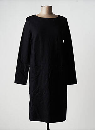 Robe mi-longue manches longues manches longues noir MARIA BELLENTANI femme