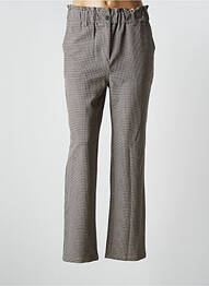 Pantalon droit taille haute taille haute gris C'EST BEAU LA VIE femme