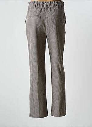 Pantalon droit coupe carotte taille haute gris C'EST BEAU LA VIE femme