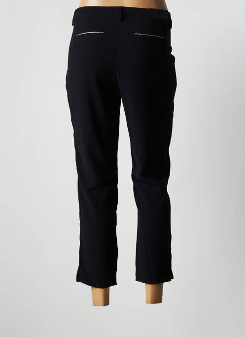 Pantalon 7/8 fermeture zippée sous rabat boutonné taille basse noir DDP femme