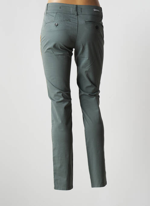 Pantalon chino vert LES TEINTURIERS pour femme
