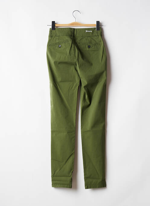 Pantalon chino vert LES TEINTURIERS pour femme