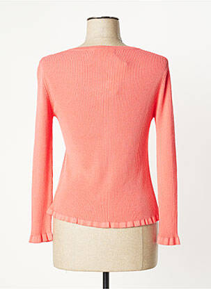 Gilet manches longues col rond rose SEE THE MOON femme