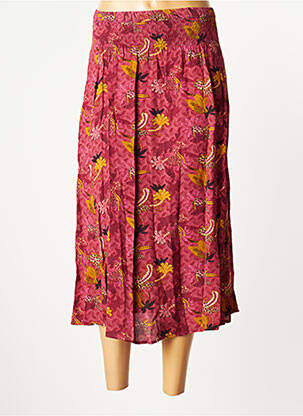 Jupe longue tissage crêpe rose WHITE STUFF femme