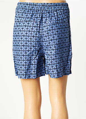 Short fermeture zippée sous rabat boutonné taille haute bleu WHITE STUFF femme