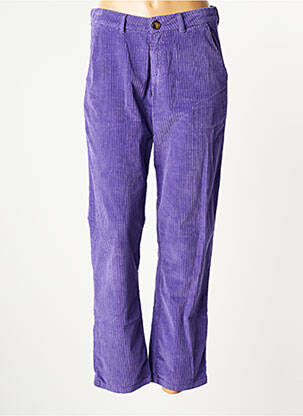 Pantalon droit violet KANOPE pour femme