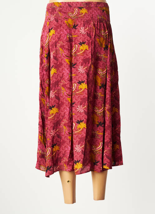 Jupe longue tissage crêpe rose WHITE STUFF femme