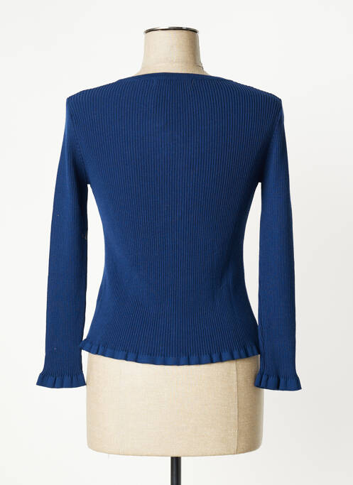 Gilet manches longues bleu SEE THE MOON pour femme