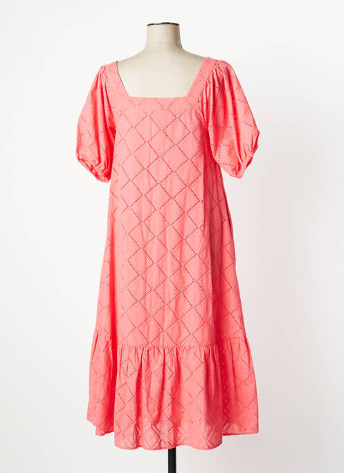 Robe mi-longue rose SALSA pour femme