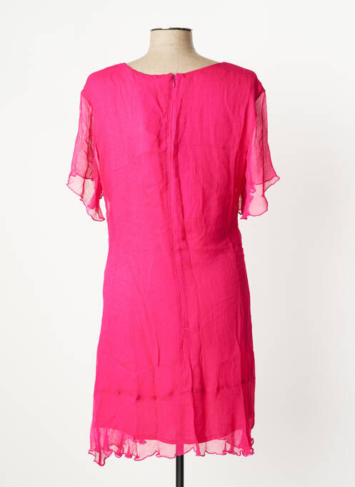 Robe mi-longue rose SCHOOL RAG pour femme