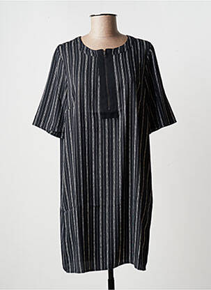 Robe courte coupe fluide manches courtes noir BCBGMAXAZRIA femme