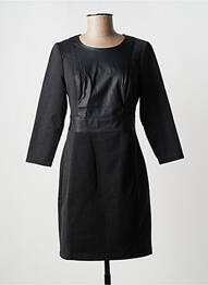 Robe courte manches 3/4 manches 3/4 gris BCBGMAXAZRIA femme