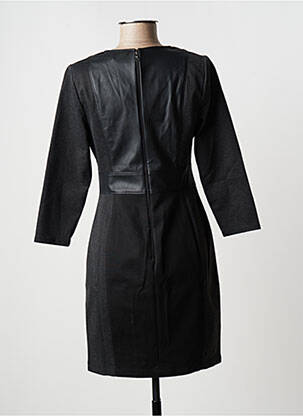 Robe courte manches 3/4 manches 3/4 gris BCBGMAXAZRIA femme