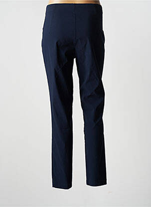 Pantalon slim tissage popeline taille normale bleu NO SECRET femme