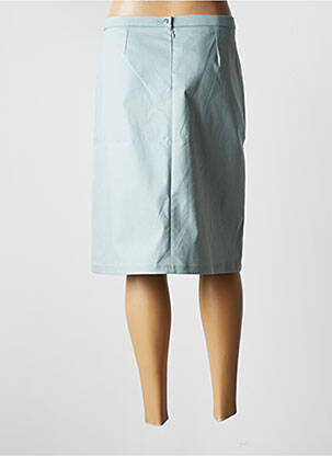 Jupe mi-longue coupe droite vert CHRISTIAN MARRY femme
