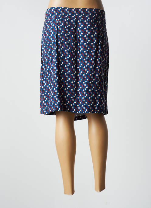 Jupe mi-longue bleu THALASSA pour femme