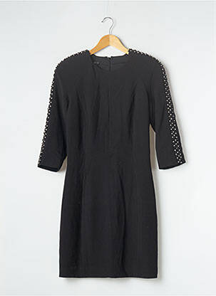 Robe mi-longue manches 3/4 manches 3/4 noir MANGO femme