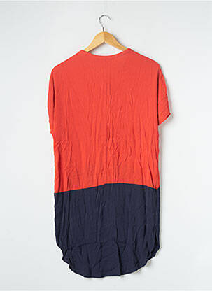 Robe courte coupe fluide manches courtes rouge ZARA femme
