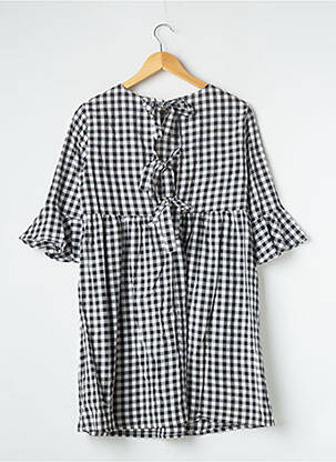 Robe courte manches 3/4 manches 3/4 noir #127344 femme