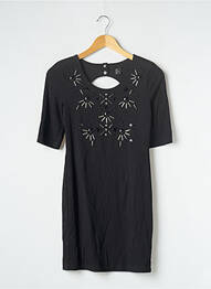Robe courte manches courtes manches courtes noir H&M femme