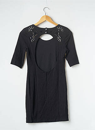 Robe courte manches courtes manches courtes noir H&M femme