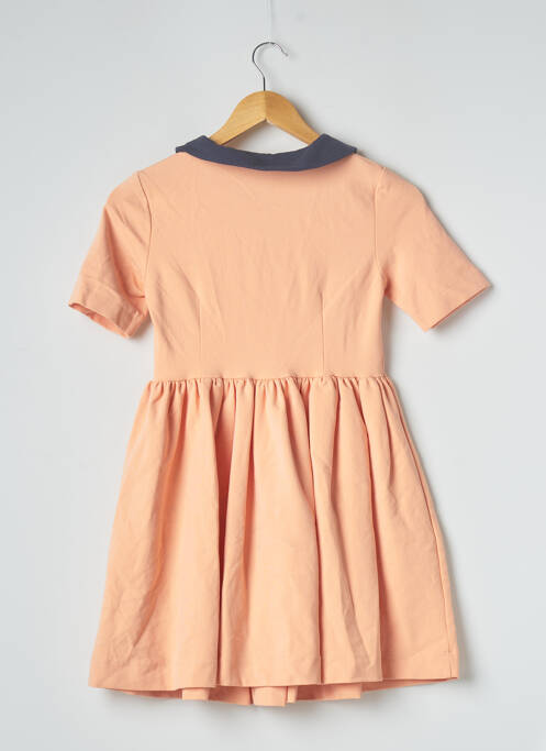 Robe courte coupe évasée manches courtes orange ZARA femme