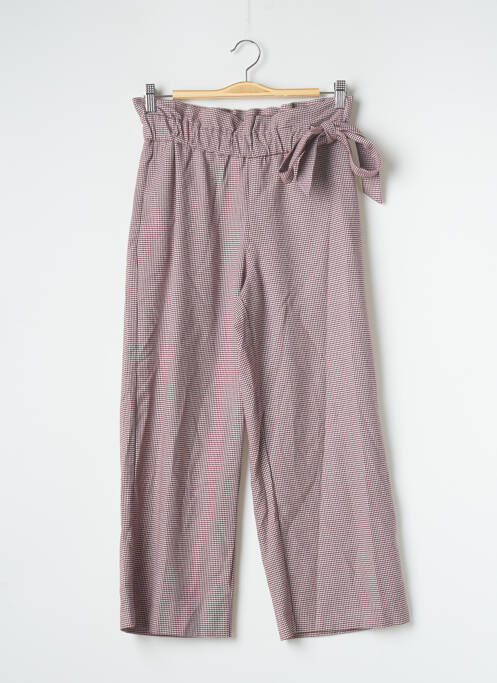 Pantacourt stretch taille normale rouge ZARA femme