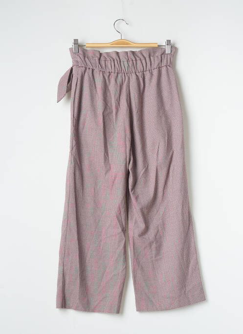 Pantacourt stretch taille normale rouge ZARA femme