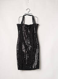 Robe mi-longue fines bretelles noir SANS MARQUE femme