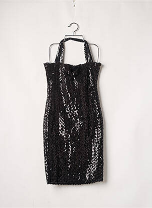 Robe mi-longue fines bretelles noir SANS MARQUE femme