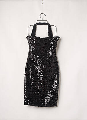 Robe mi-longue fines bretelles noir SANS MARQUE femme