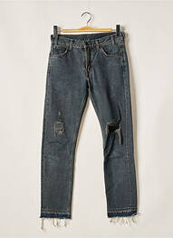 Jeans coupe slim broderie rivets taille normale bleu LEVIS femme