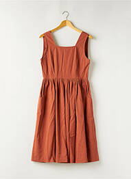 Robe mi-longue sans manche sans manche orange MOLLY BRACKEN femme