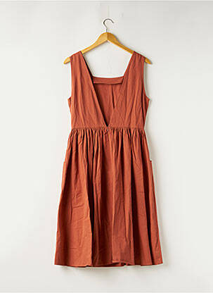 Robe mi-longue sans manche sans manche orange MOLLY BRACKEN femme