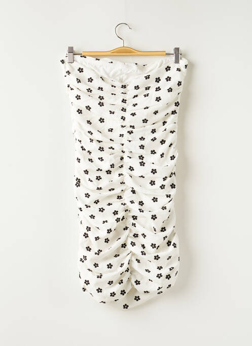 Robe courte blanc LOAVIES pour femme